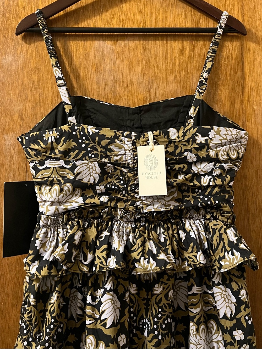 Tuckernuck Hyacinth House Myles Peplum Floral Midi Dress Sz S - Picture 10 of 14
